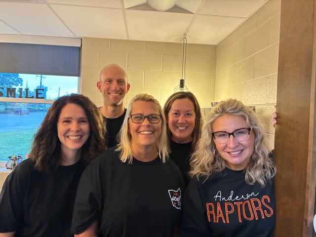 The Anderson counseling staff pose for a group photo